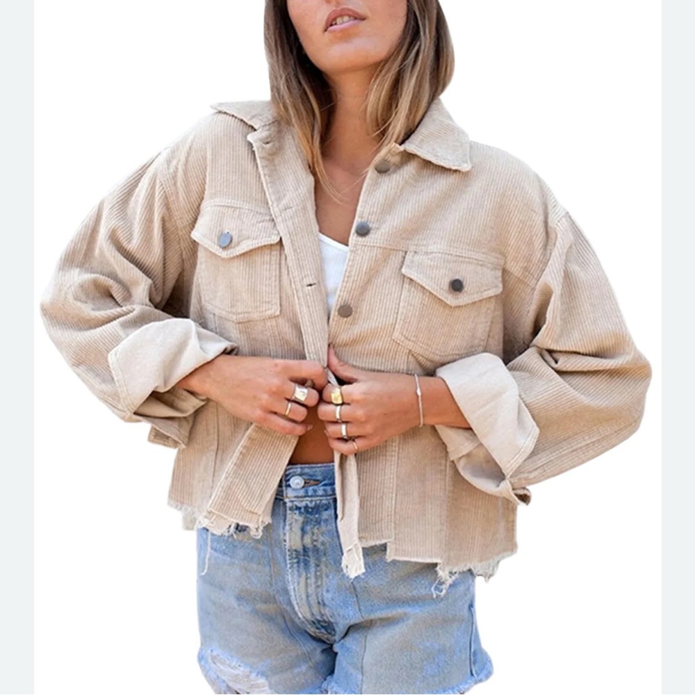 Vici Tan Corduroy Jacket